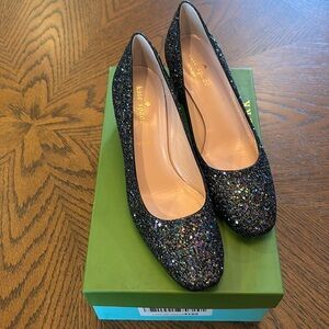 Kate Spade Dolores Confetti Glitter pumps, never worn, new in box, size 7